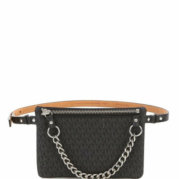 michael kors belt bag with pull chain